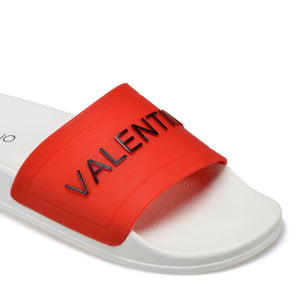 VALENTINO Slider in red PVC