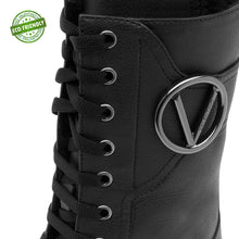 Carica l&#39;immagine nel visualizzatore di Gallery, VALENTINO Armonia Combat Boots Eco-Friendly Black