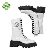Carica l&#39;immagine nel visualizzatore di Gallery, VALENTINO Armonia Combat Boots Eco-Friendly White