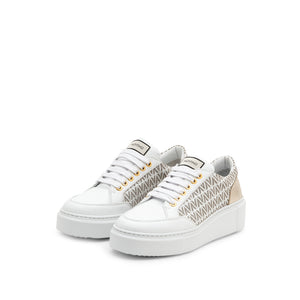 VALENTINO Sneakers Baraga VVV White Gold Laminata