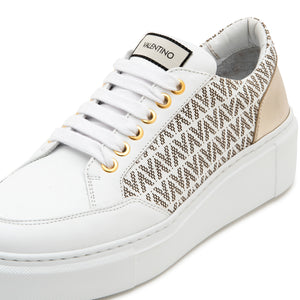 VALENTINO Sneakers Baraga VVV White Gold Laminata